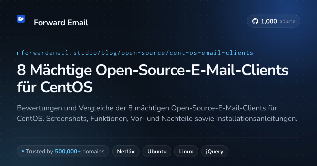 8 Mächtige Open-Source-E-Mail-Clients für CentOS 2026
