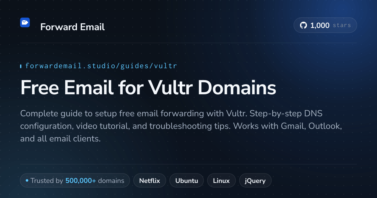 Hogyan állítsd be az e-mailt Vultr segítségével