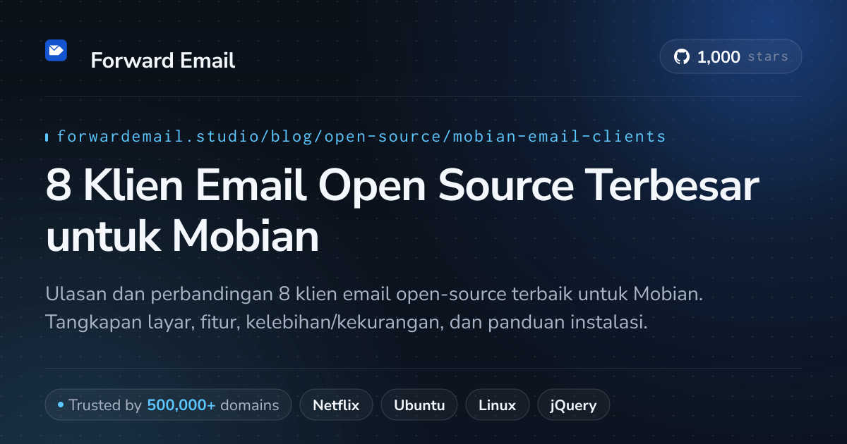 8 Klien Email Open Source Terbesar untuk Mobian 2026