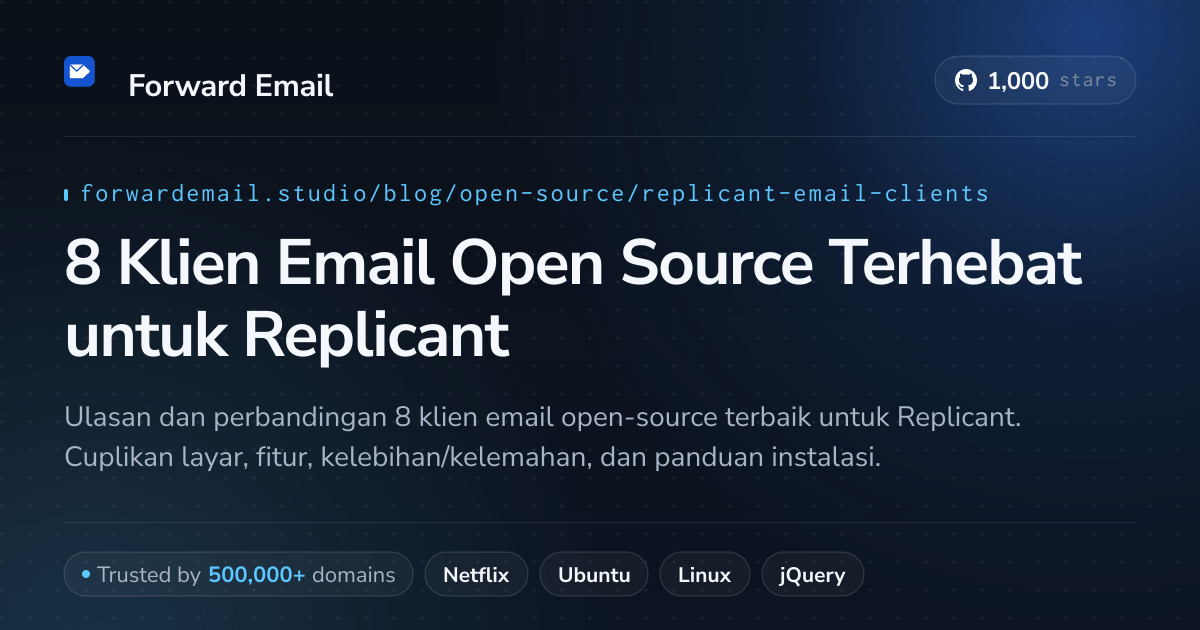 8 Klien Email Open Source Terhebat untuk Replicant 2026