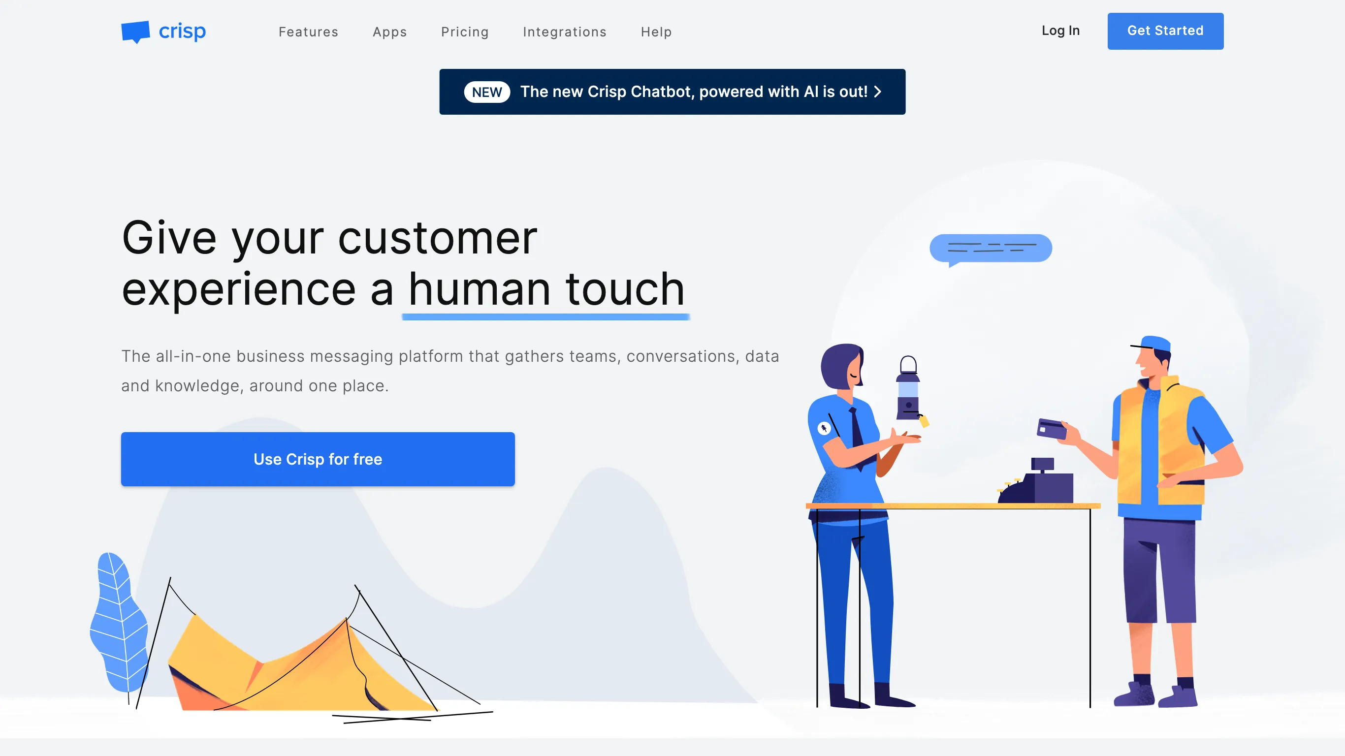 Crisp Chat is a closed-source email service.