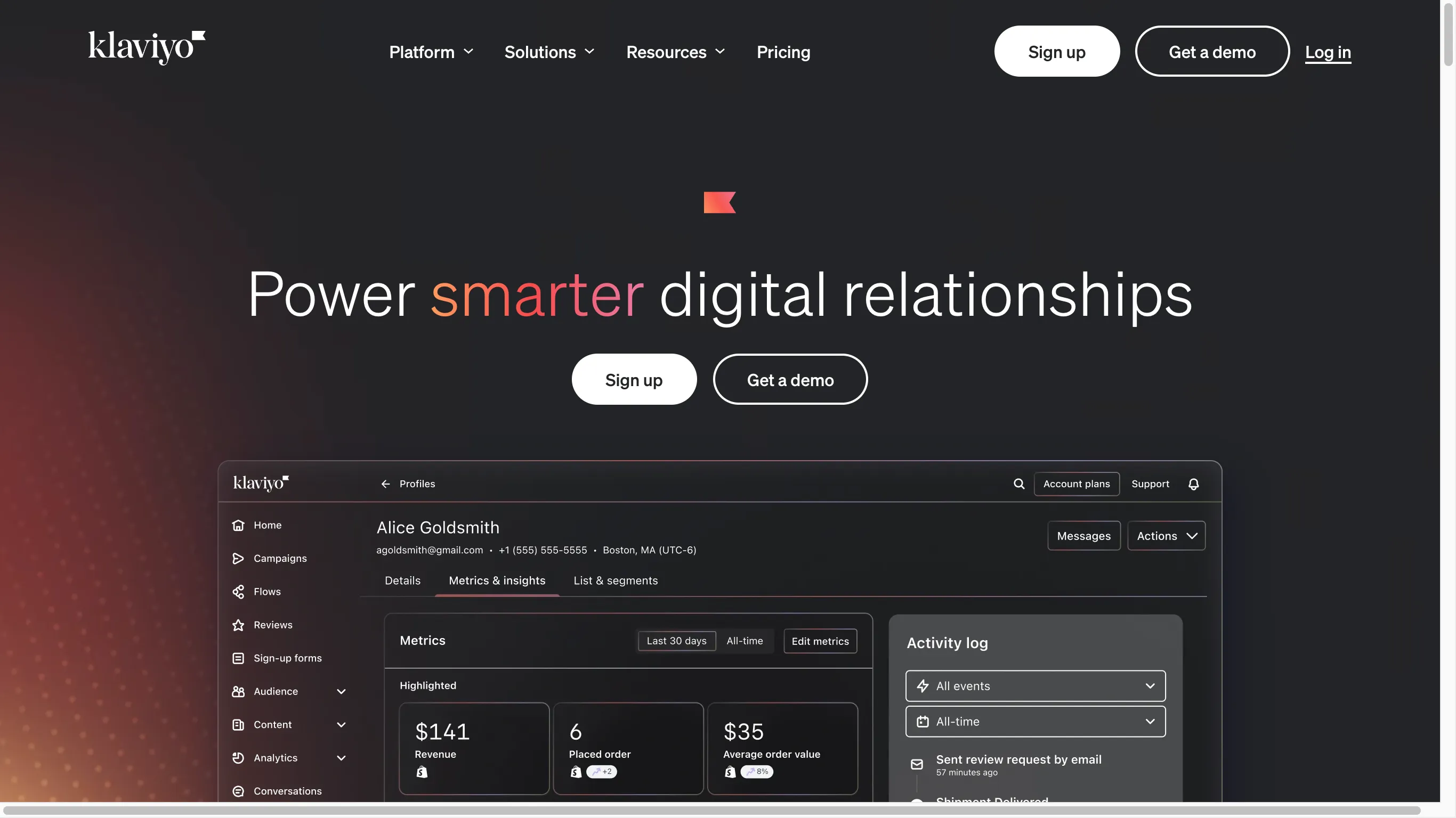 Klaviyo is a closed-source email service.