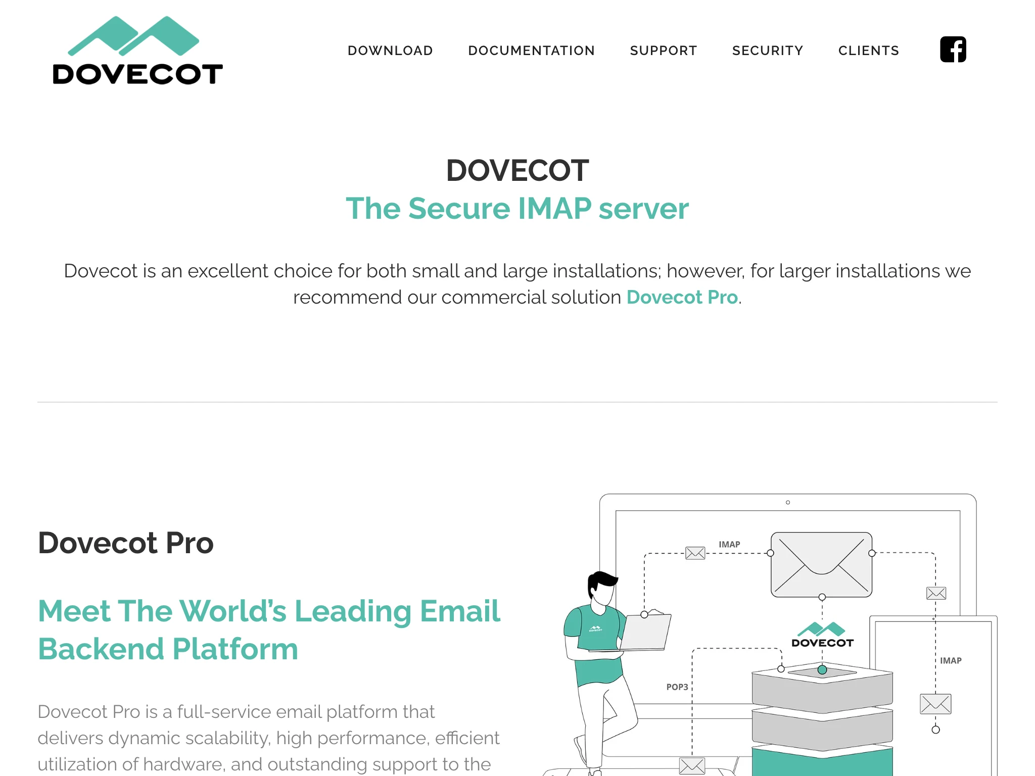 Dovecot is an open-source email server for Alpine Linux.
