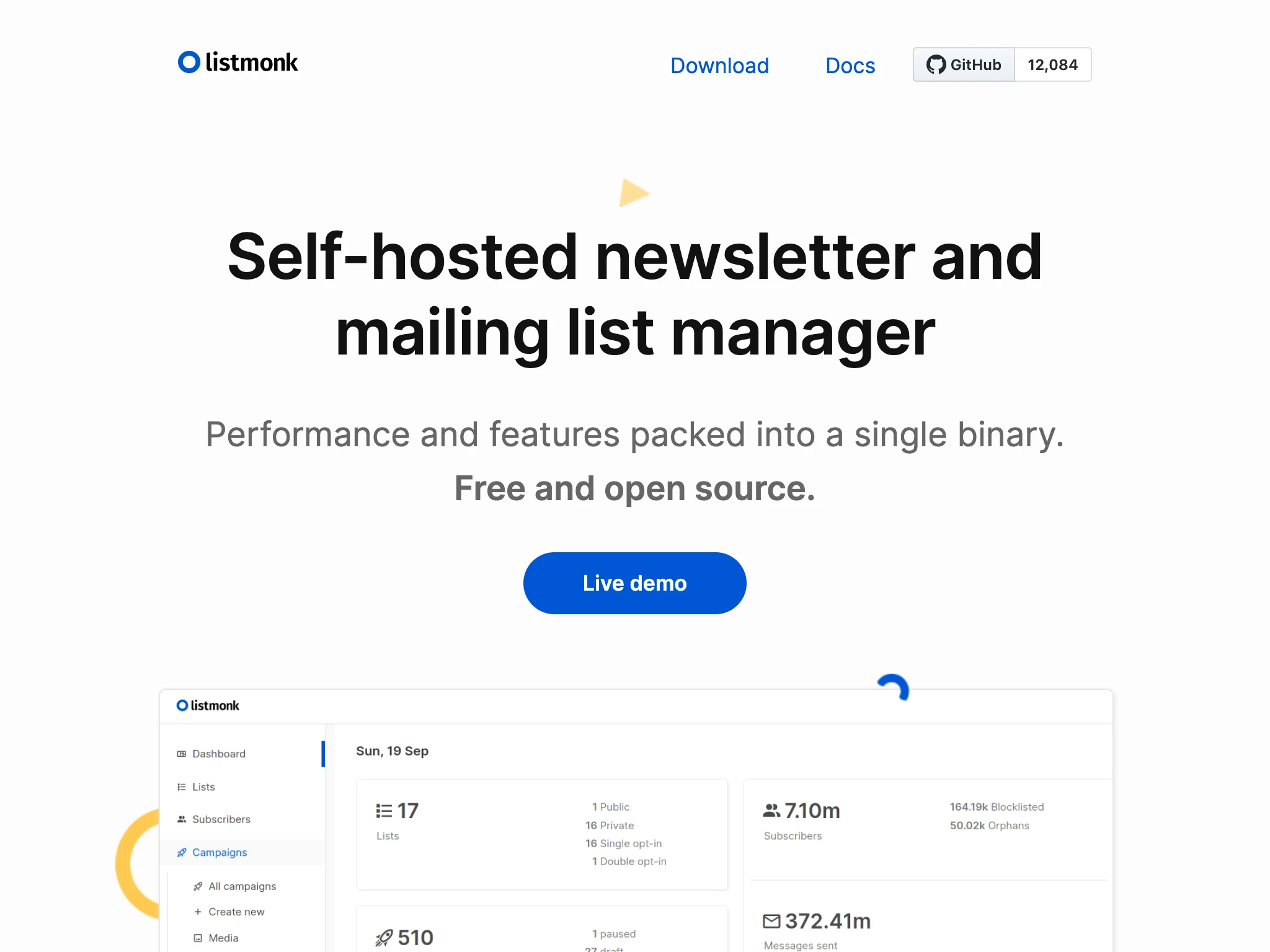 listmonk is an open-source email server for Alpine Linux.