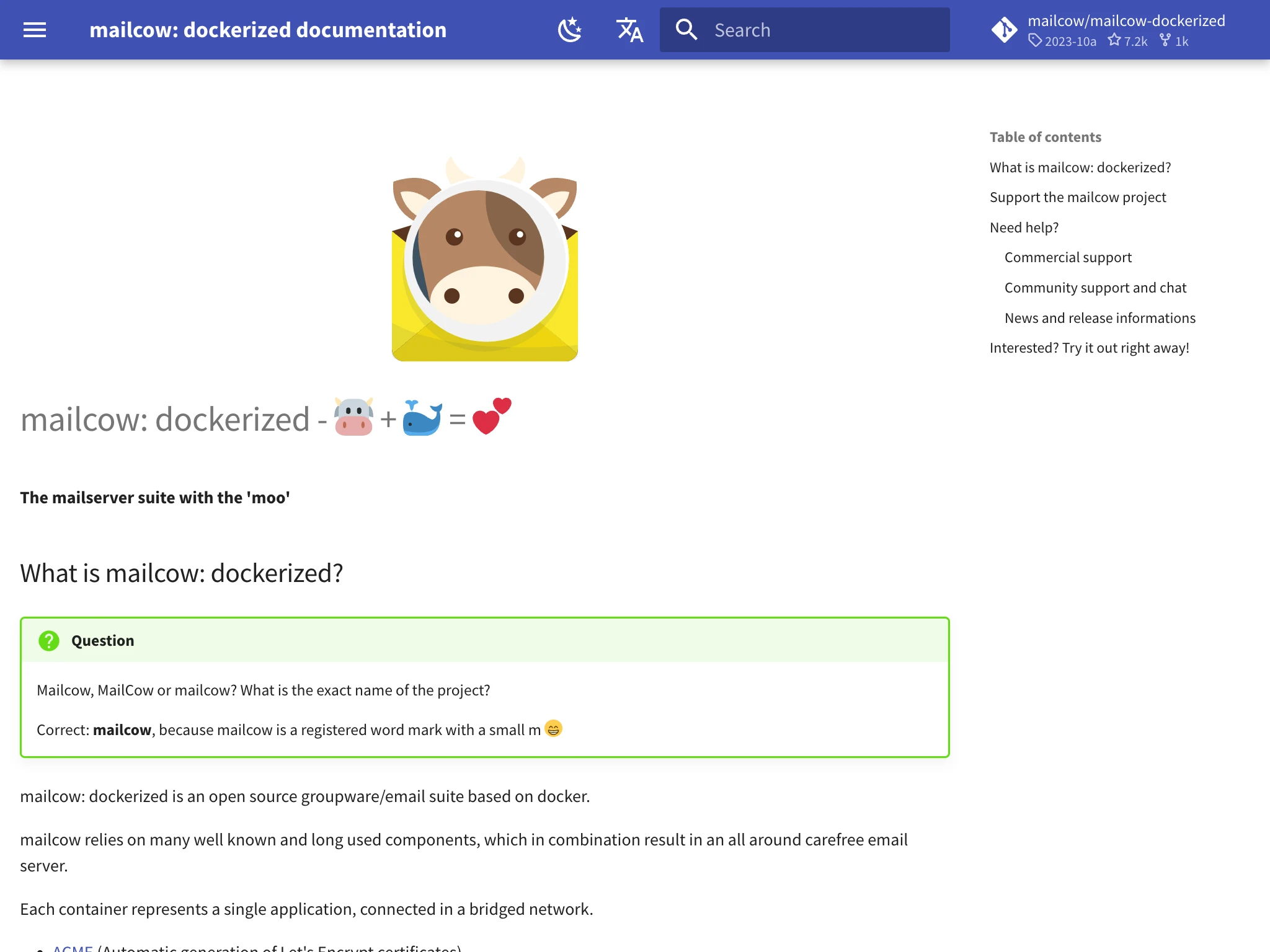 mailcow is an open-source email server for Alpine Linux.