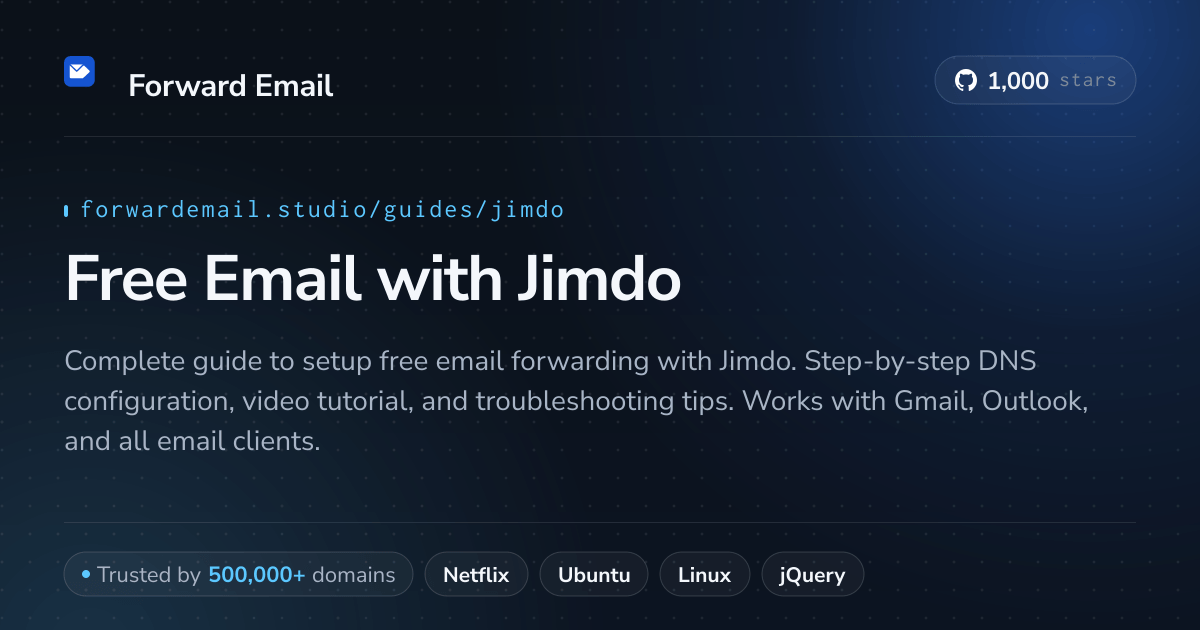 Come configurare l'email con Jimdo