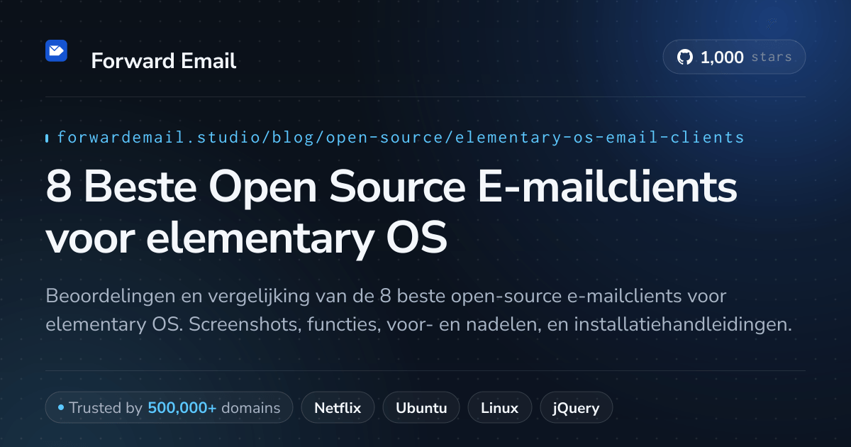8 Beste Open Source E-mailclients voor elementary OS 2026
