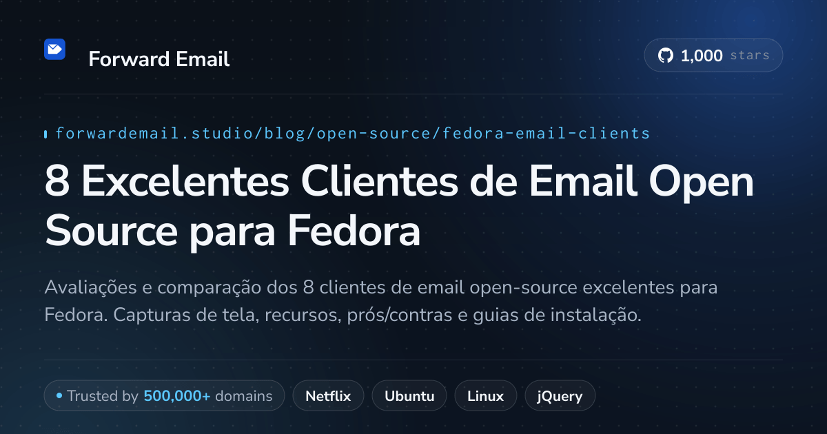8 Excelentes Clientes de Email Open Source para Fedora 2026