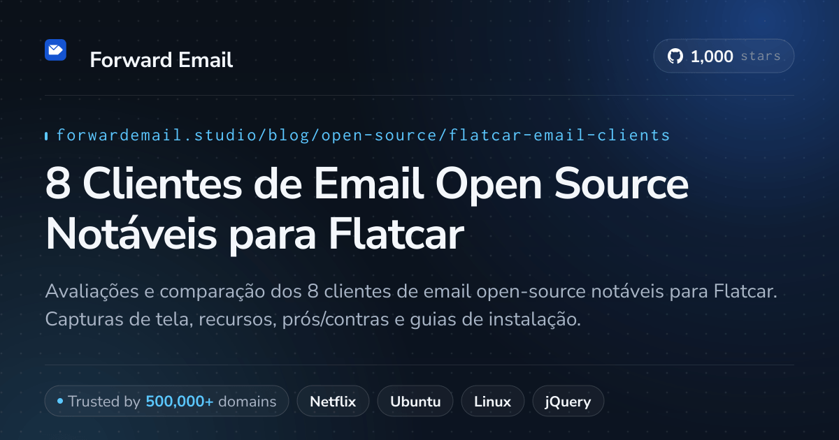 8 Clientes de Email Open Source Notáveis para Flatcar 2026