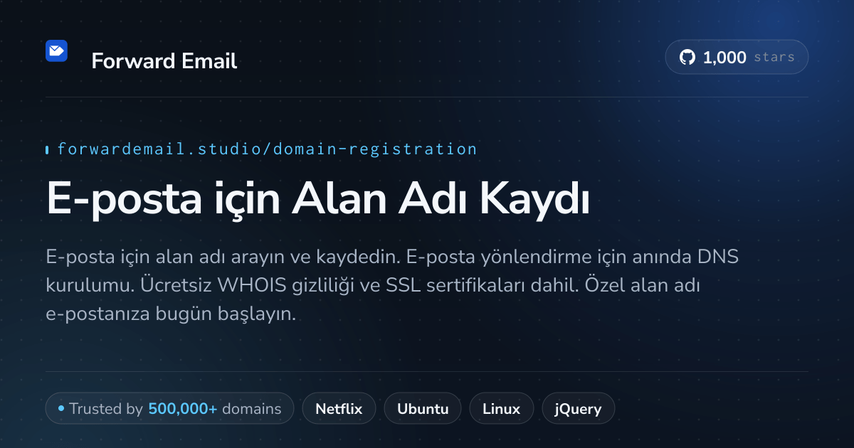 E-posta için Alan Adı Kaydı - Mükemmel Alan Adınızı Bulun